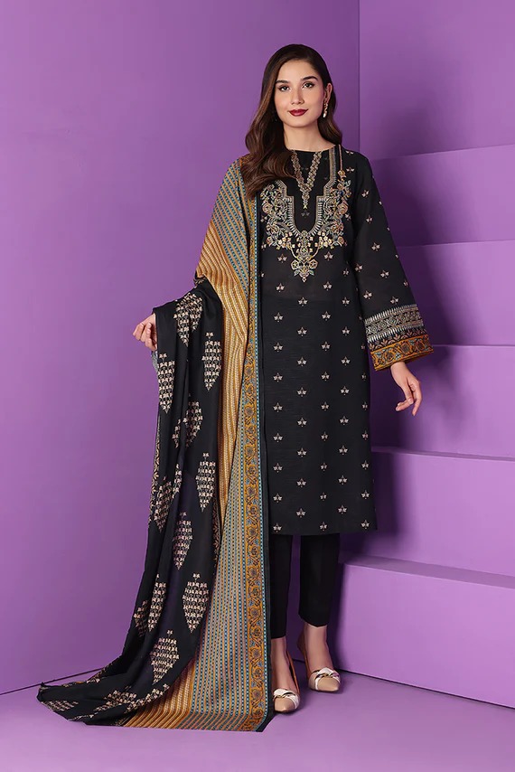 42206147-1-Printed Embroidered 3PC